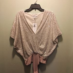 Sequined Bodysuit, size small NEW